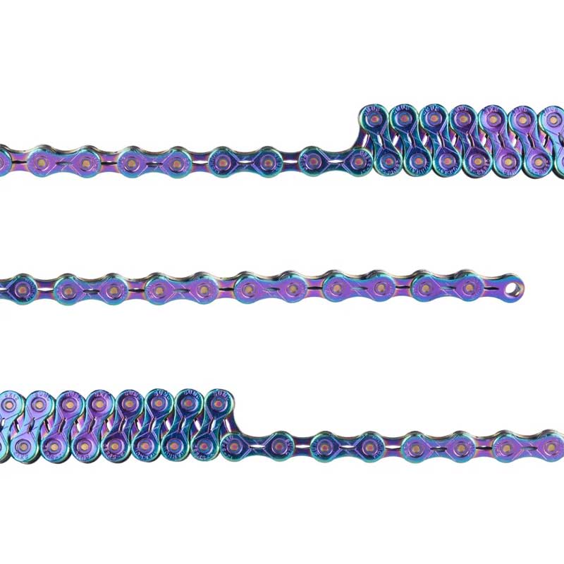 SET Cassette, Cadena, Mando y Desviador ZTTO para MTB 12 Velocidades HG / 11-50 Dientes / Color Rainbow